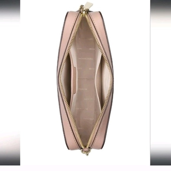 Michael Kors Handbag Jet Set Powder Pink Leather Crossbody Bag AUTHENTIC - Picture 3 of 5